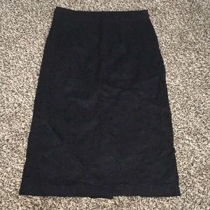 Forever 21 black lace pencil skirt size S